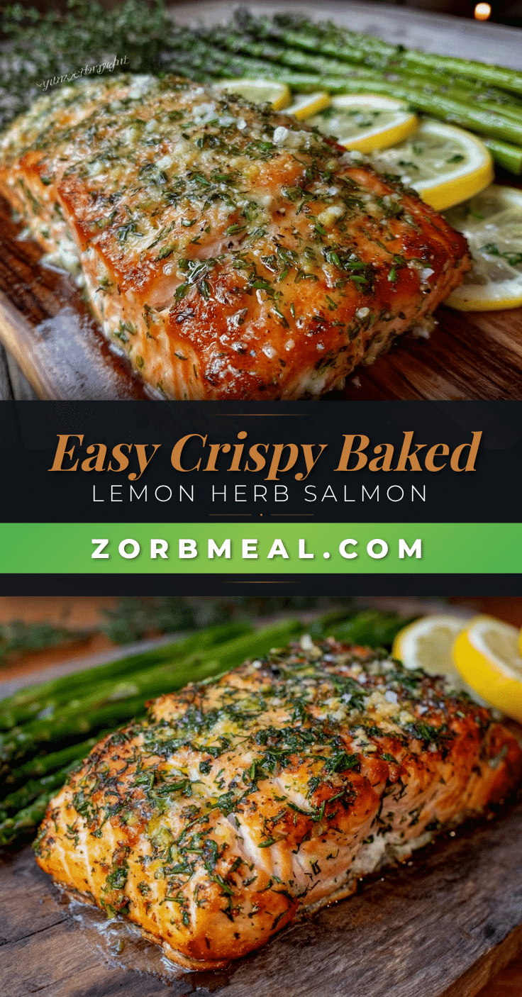 easy crispy baked lemon herb salmon recipe