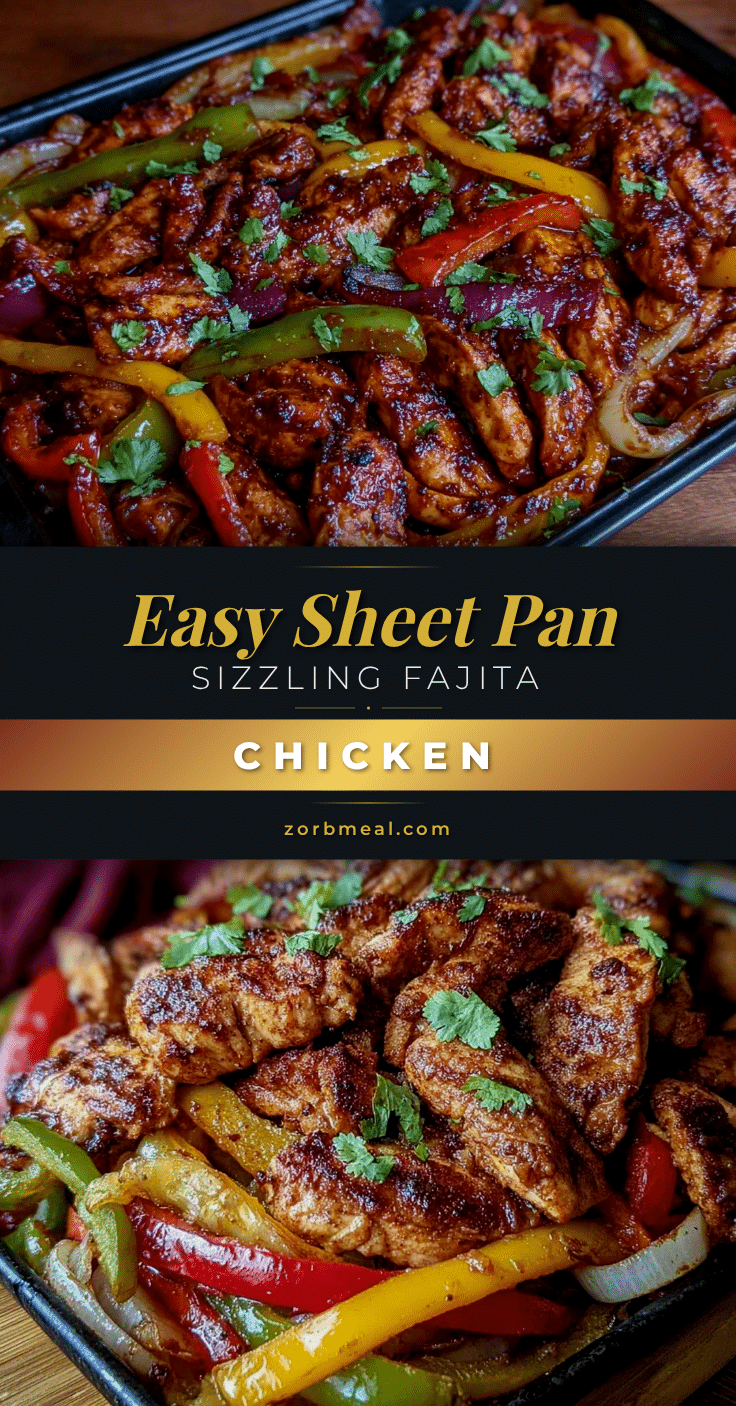 easy sheet pan fajita chicken recipe