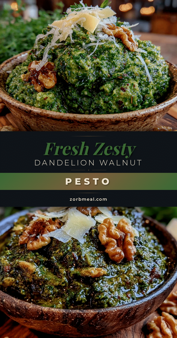 fresh dandelion green pesto recipe