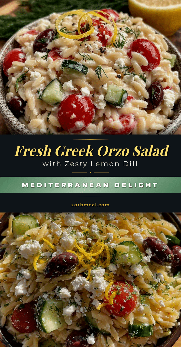 fresh greek orzo salad recipe