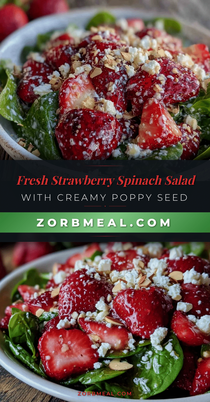 fresh strawberry spinach salad recipe