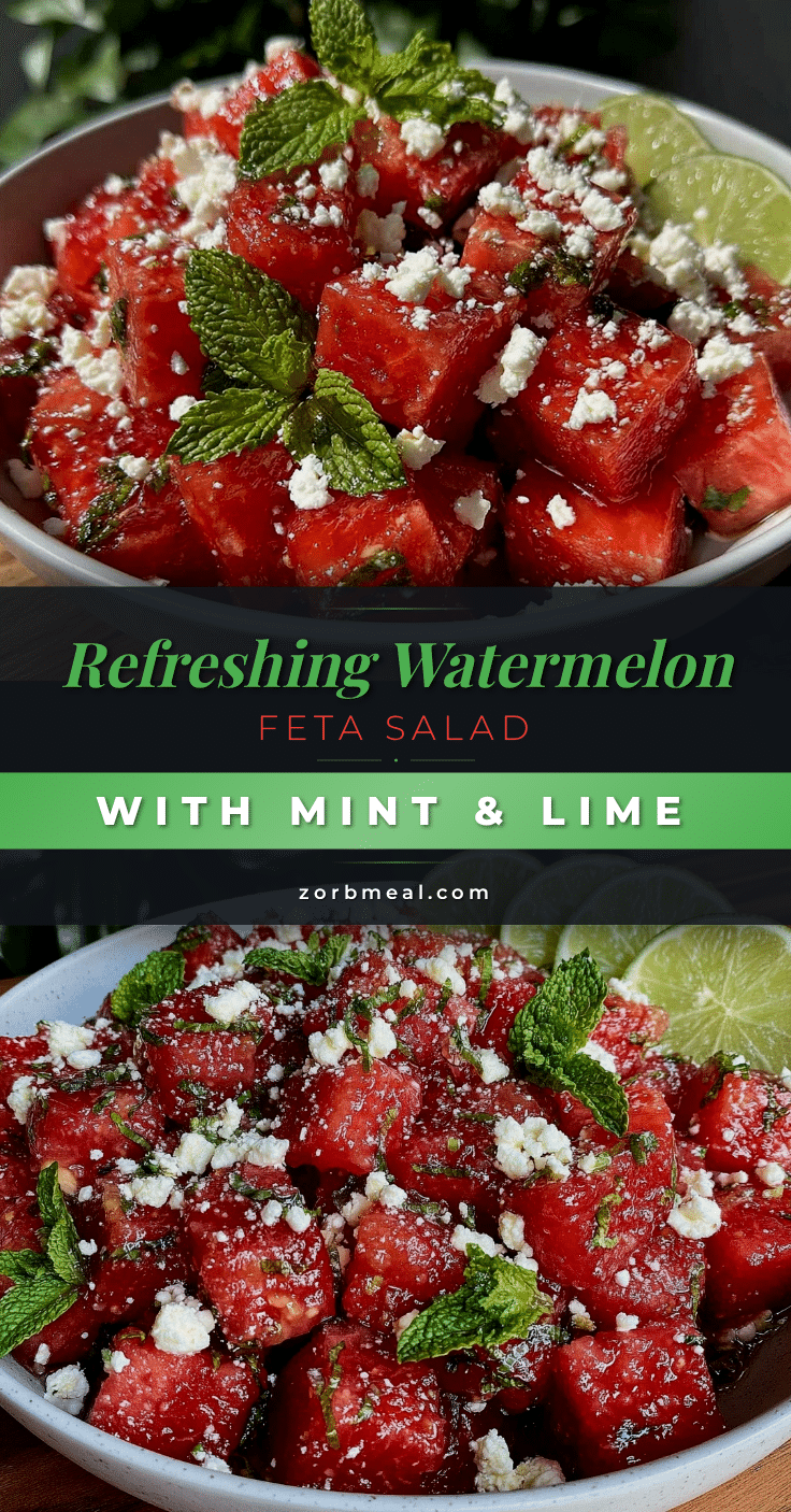 fresh watermelon feta salad recipe
