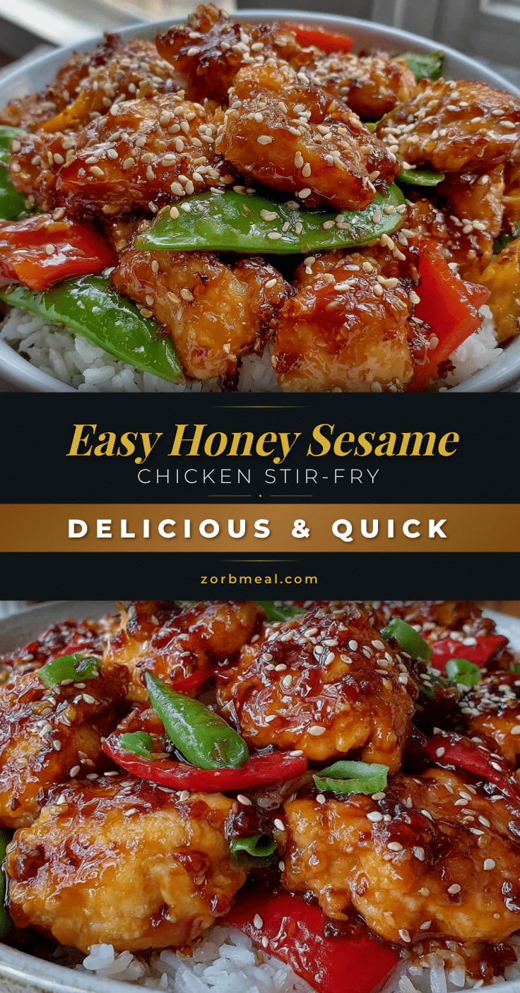 honey sesame chicken stir-fry recipe