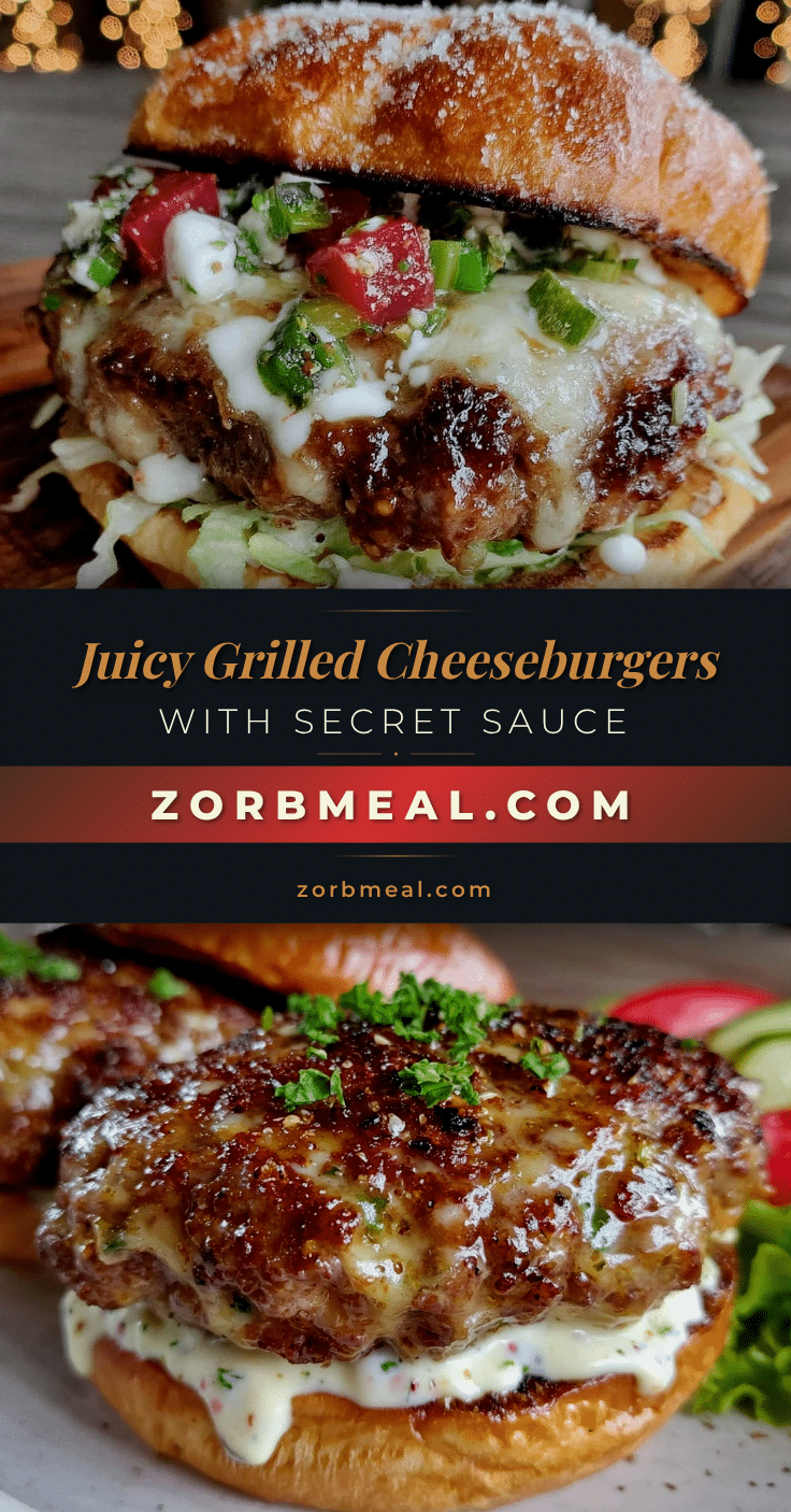juicy grilled cheeseburgers recipe