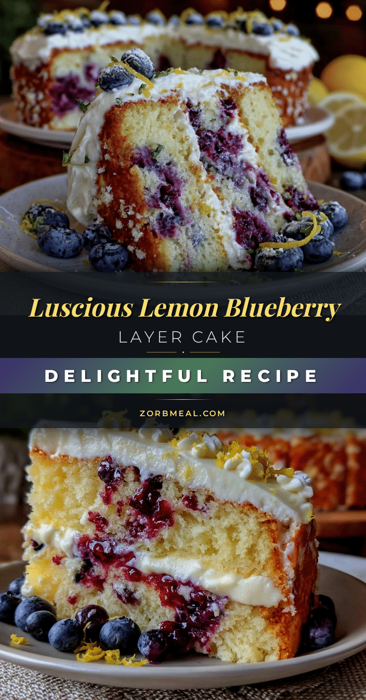 lemon blueberry layer cake recipe