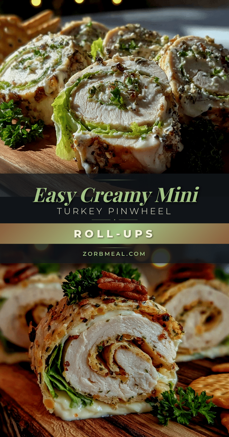 mini turkey pinwheel roll-ups recipe
