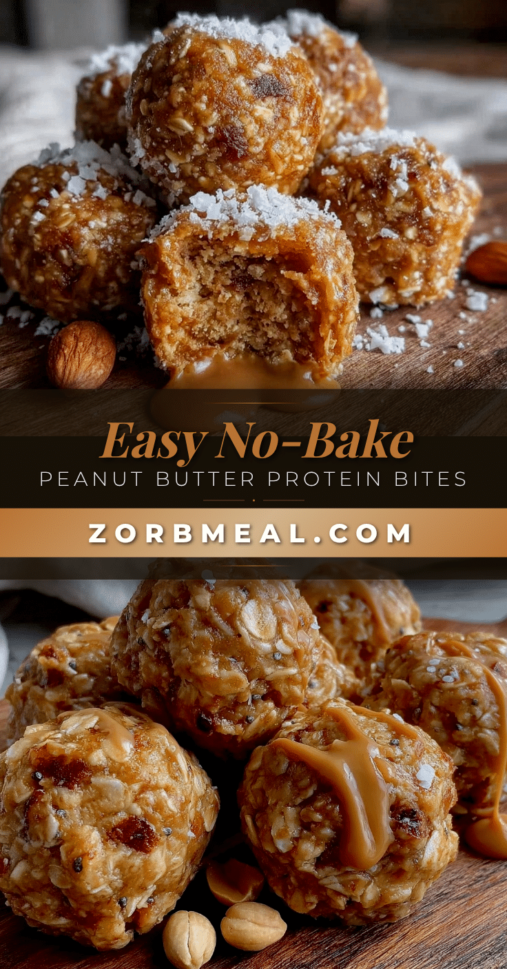 no-bake peanut butter protein bites recipe