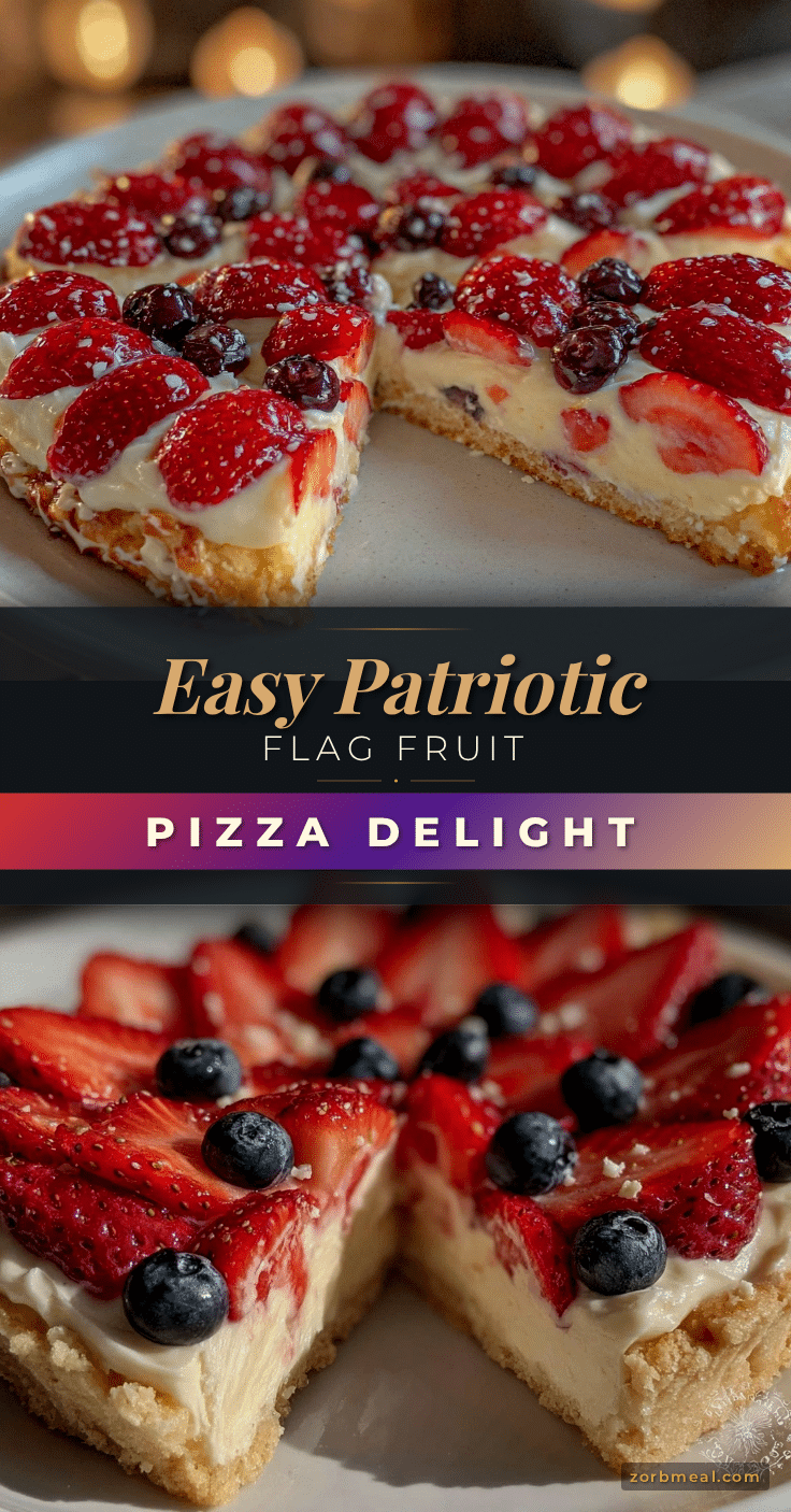 patriotic flag fruit pizza recipe