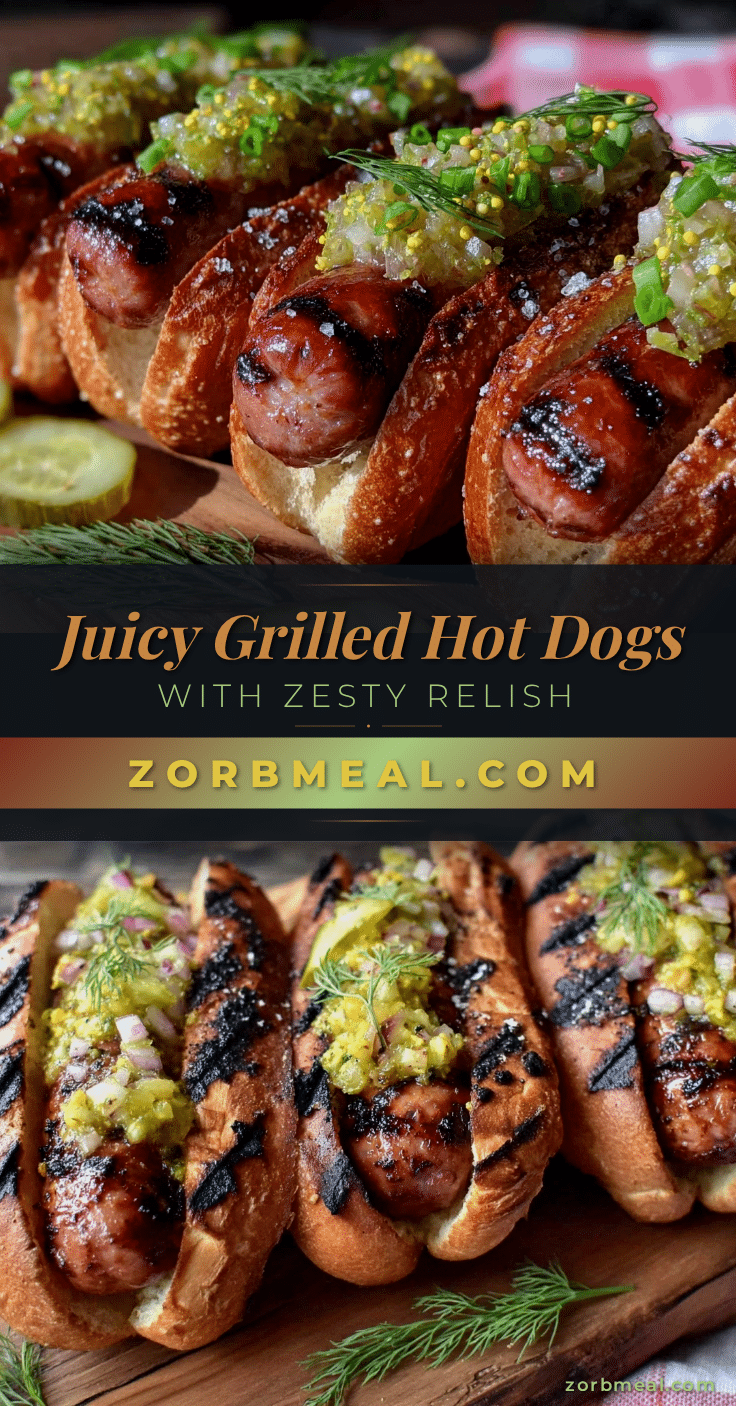 savory grilled hot dogs recipe
