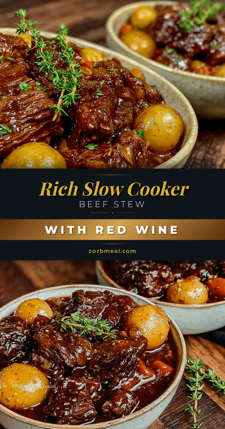 slow cooker beef stew with red wine recipe