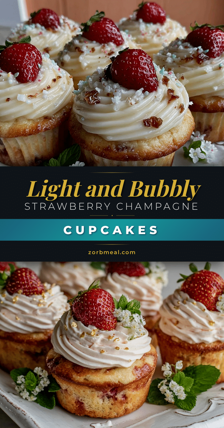 strawberry champagne mimosa cupcakes recipe