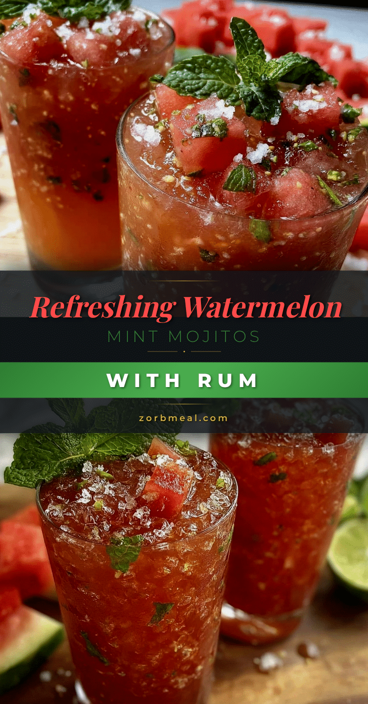 watermelon mint mojitos recipe