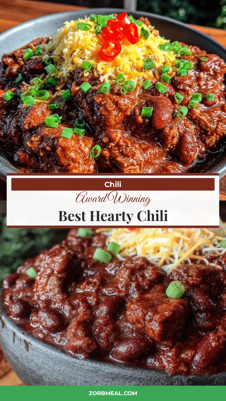 award winning hearty chili recipe recipe