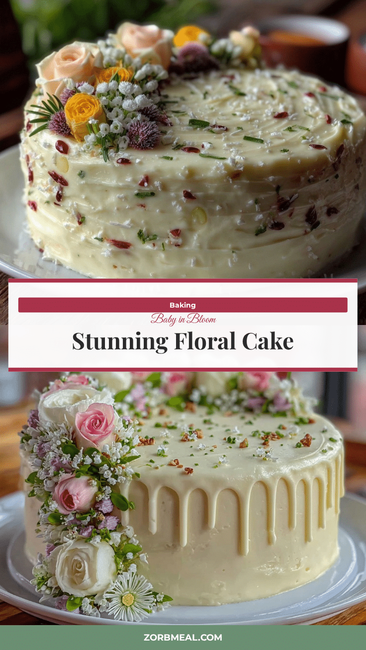 baby in bloom floral cake recipe