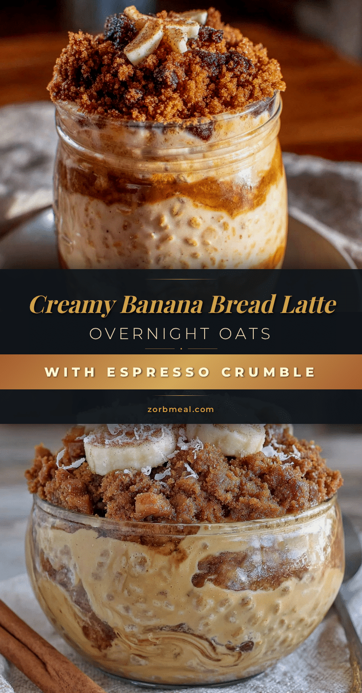 banana bread latte overnight oats recipe