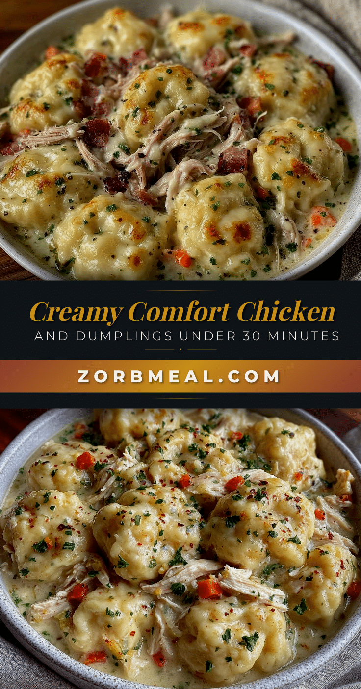 creamy chicken and dumpling soup recipe