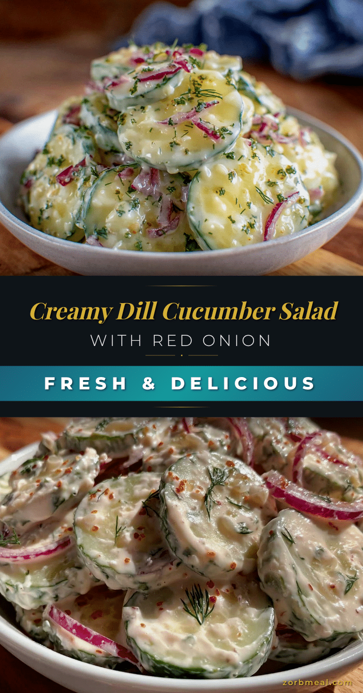 creamy cucumber salad recipe