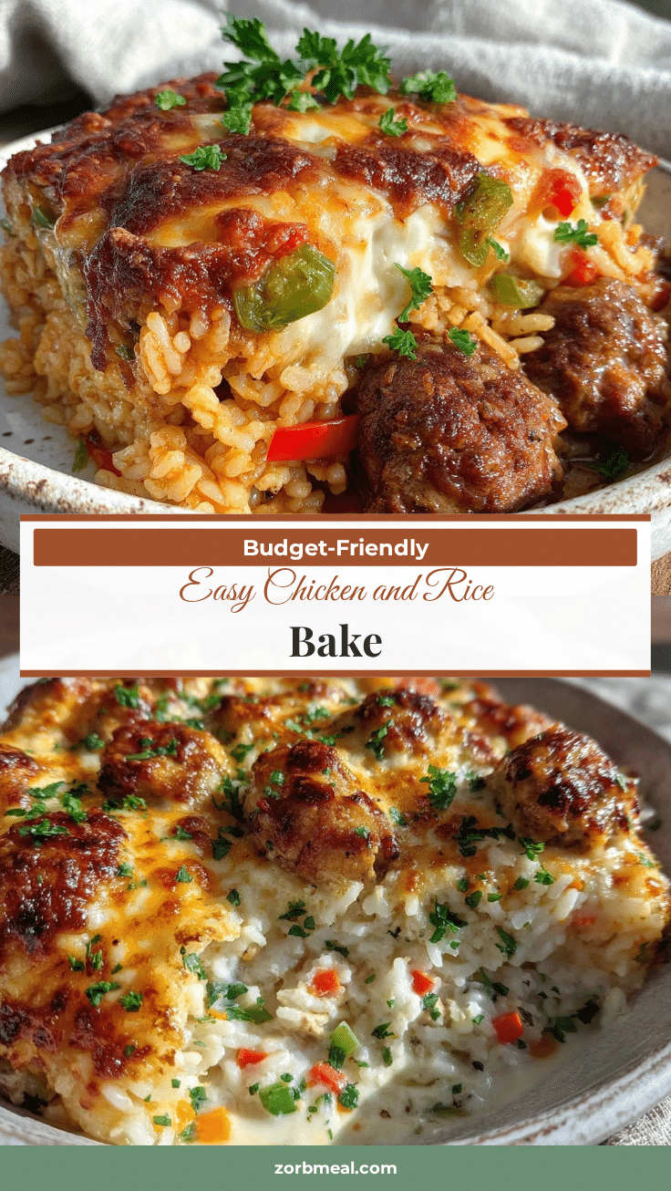 easy budget-friendly chicken and rice bake recipe