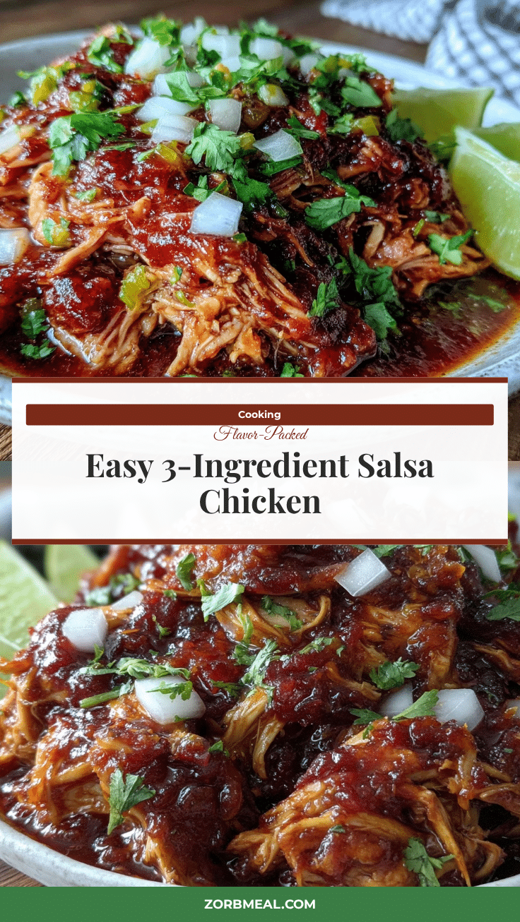 easy crockpot salsa chicken recipe