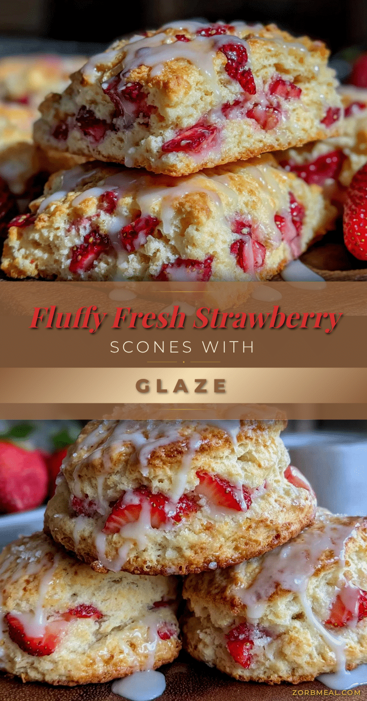fluffy fresh strawberry scones recipe