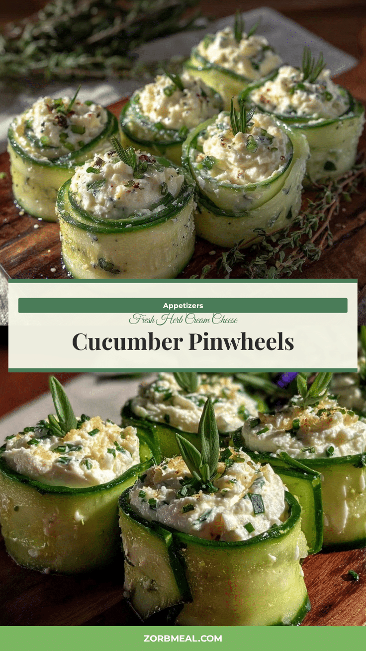 fresh herb cream cheese cucumber pinwheel rollups recipe
