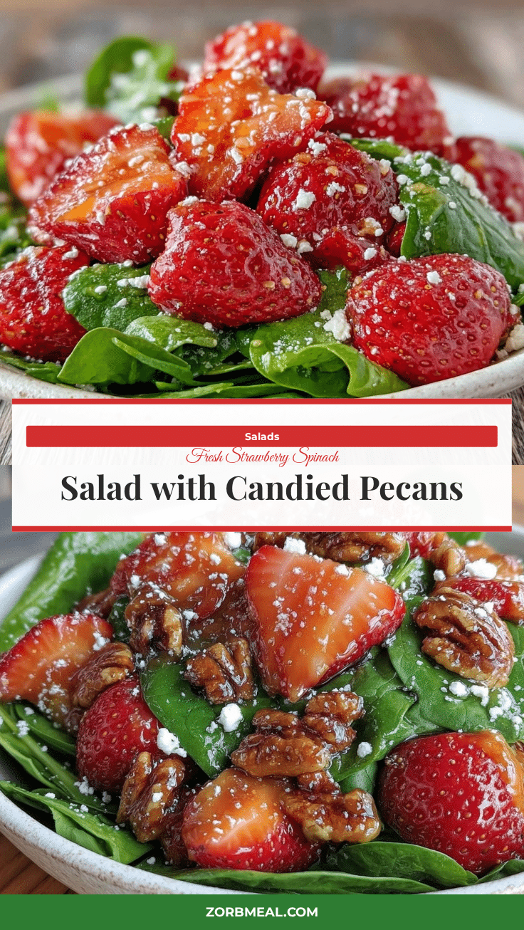 fresh strawberry spinach salad recipe