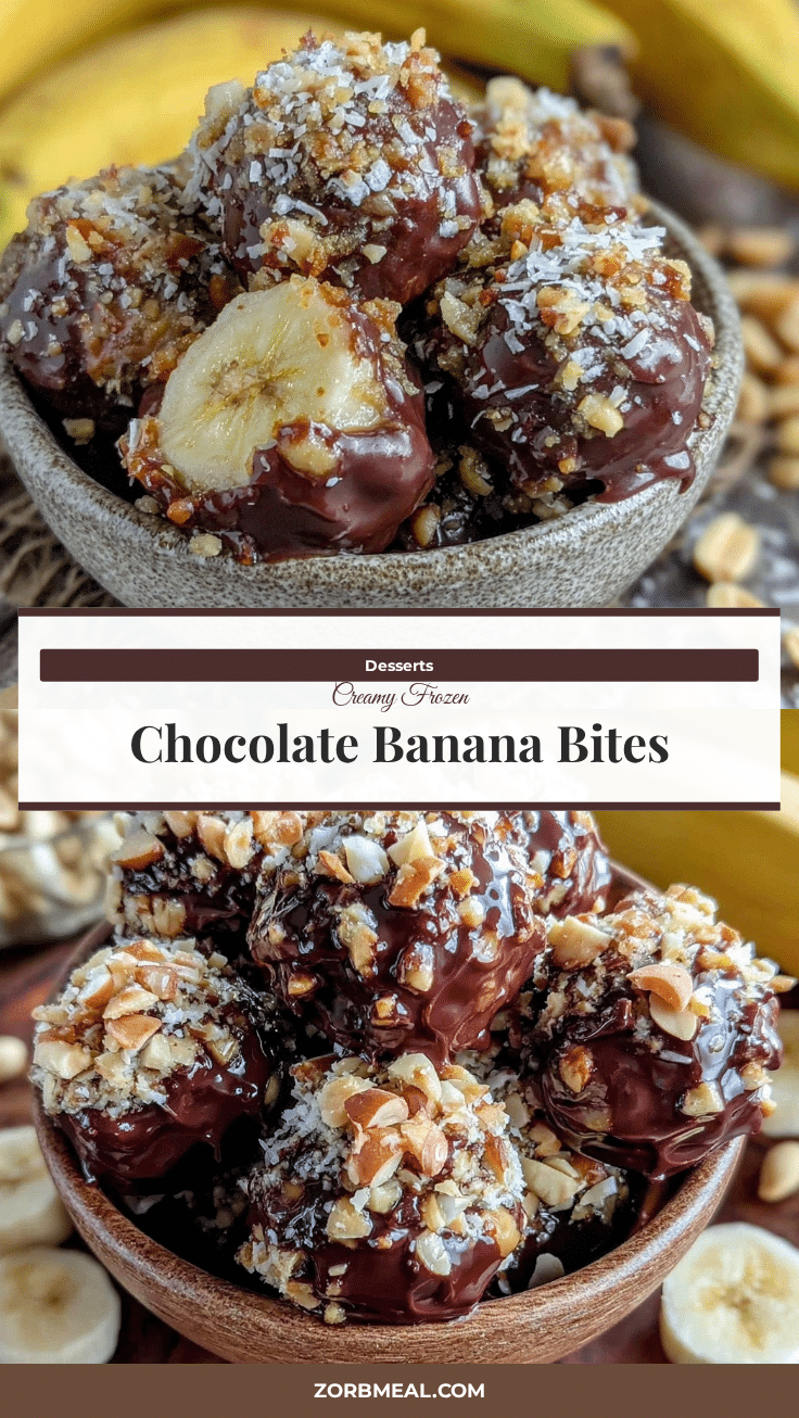 frozen chocolate banana bites recipe