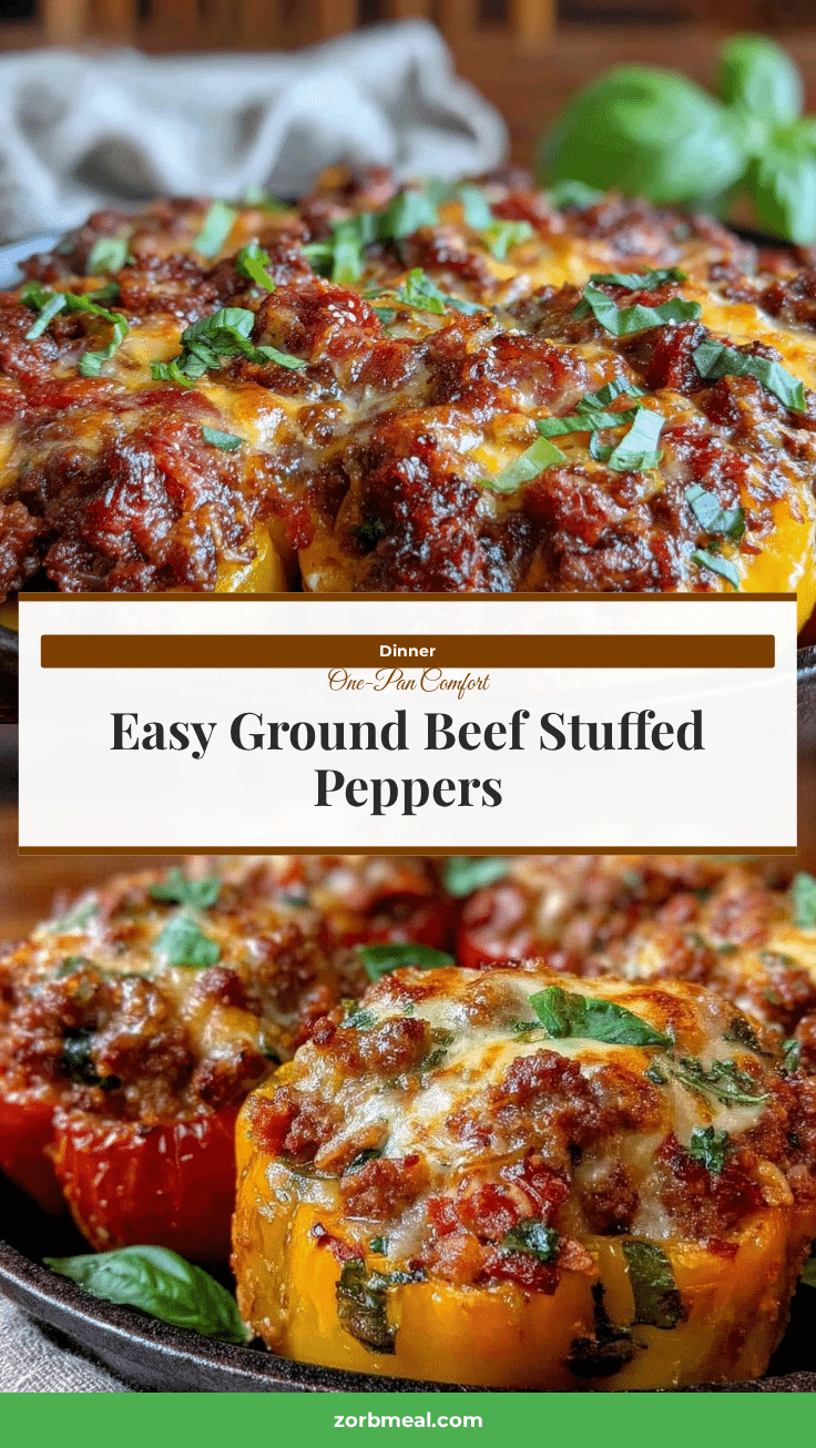 ground beef stuffed pepper skillet recipe