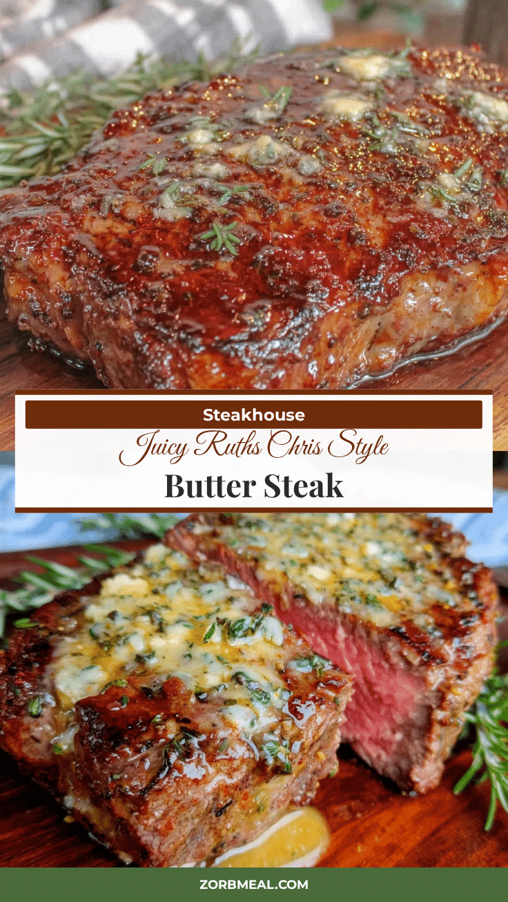 Ruths Chris style butter steak recipe