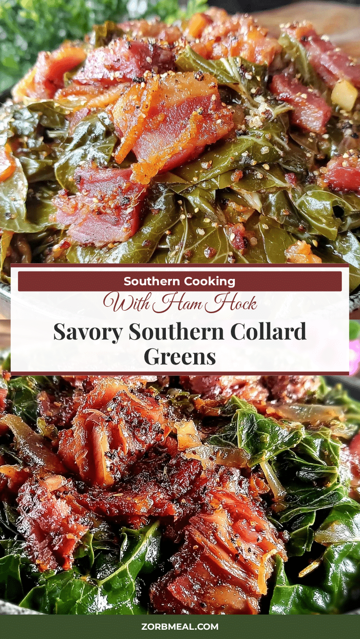 savory southern collard greens with ham hock recipe