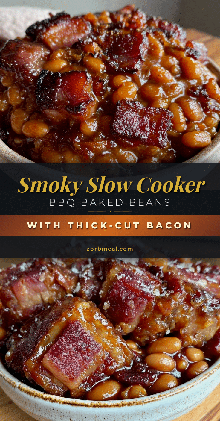 slow cooker BBQ baked beans recipe