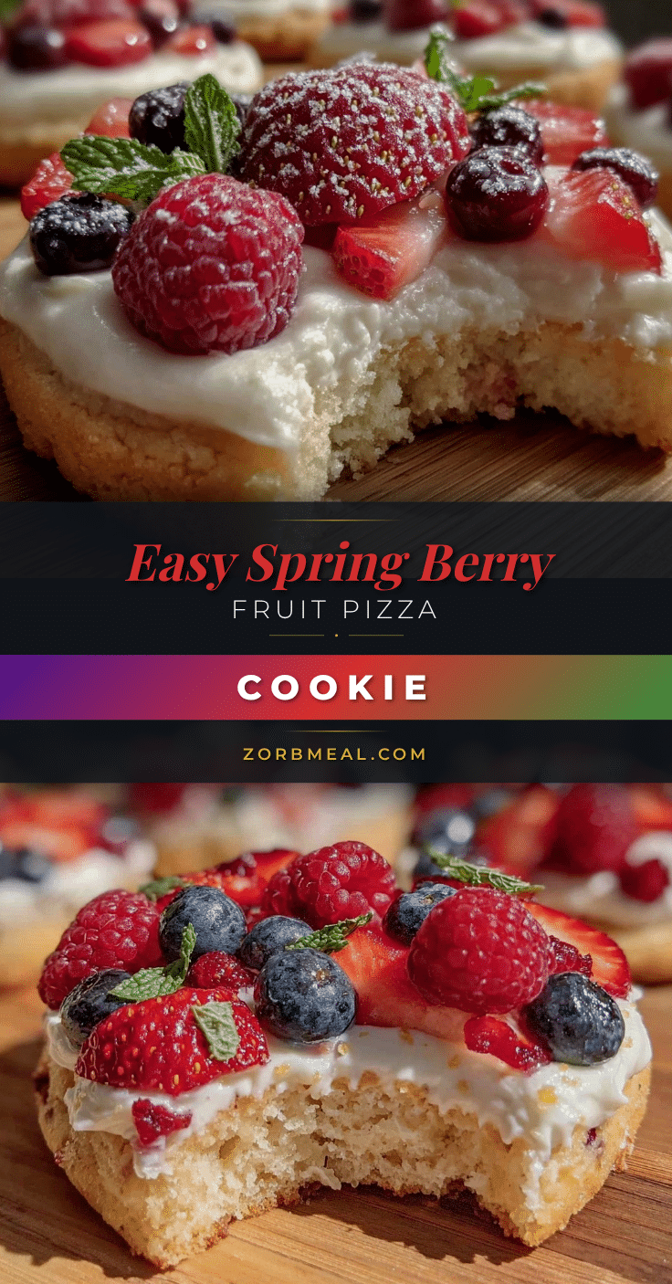 spring berry fruit pizza sugar cookie recipe