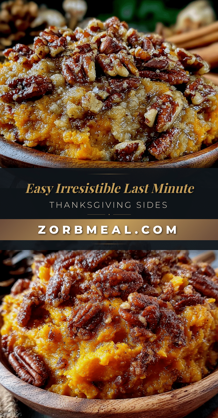 thanksgiving side dish with crunchy pecan topping recipe
