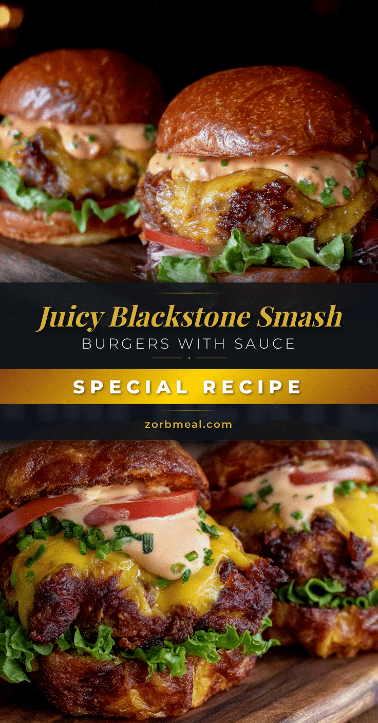 Blackstone Smash Burgers recipe