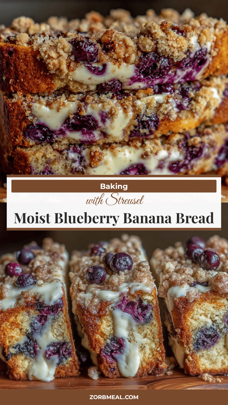 blueberry cream cheese banana bread recipe