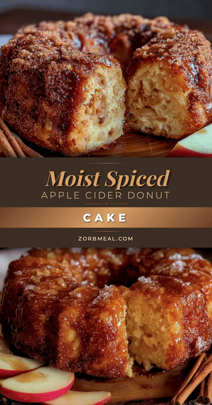 cozy apple cider donut cake recipe