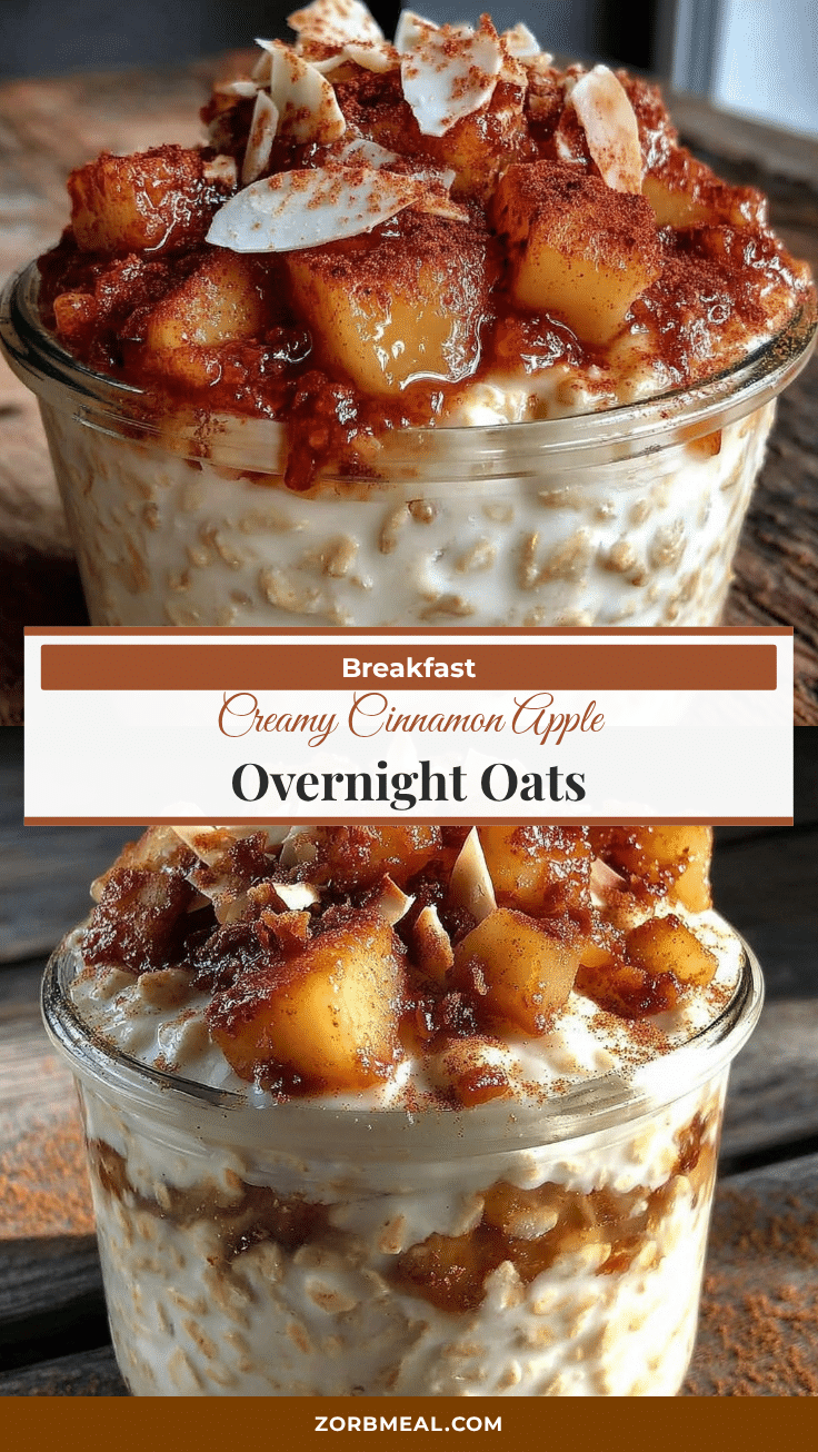 creamy cinnamon apple overnight oats recipe