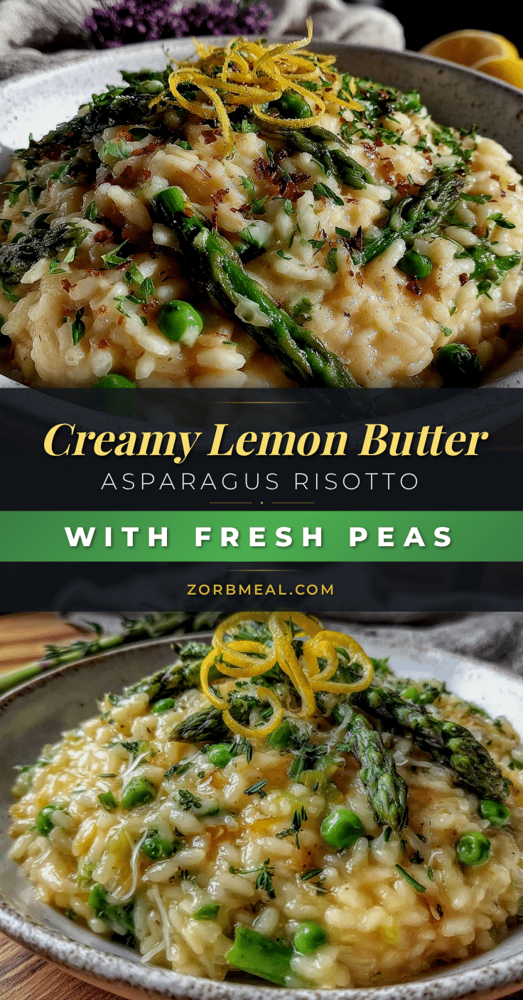 creamy lemon butter asparagus risotto recipe