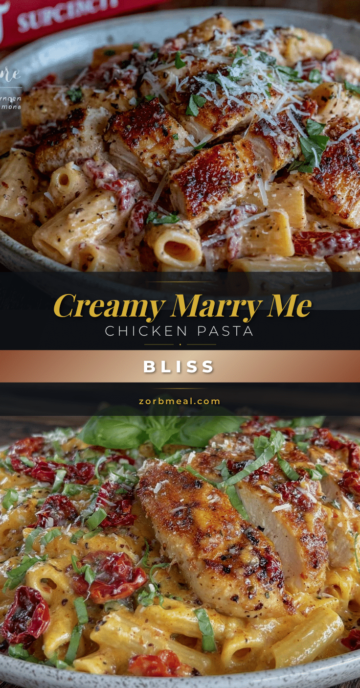 creamy marry me chicken pasta recipe