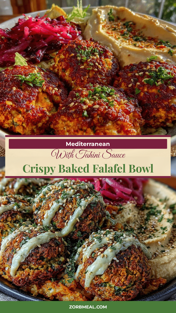 crispy baked falafel bowl recipe