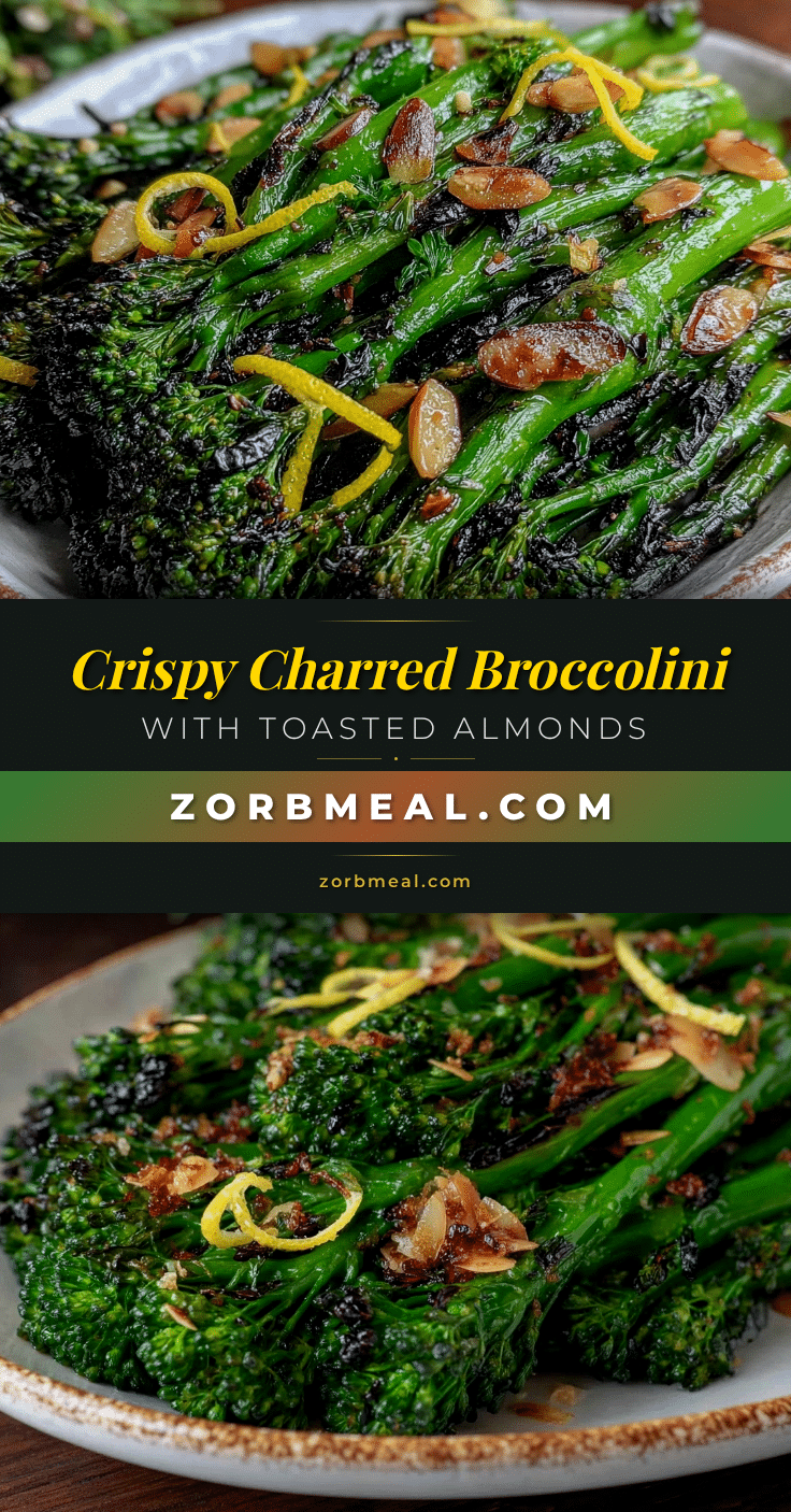 crispy charred broccolini recipe