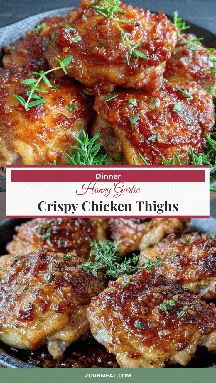 crispy honey garlic chicken thighs recipe