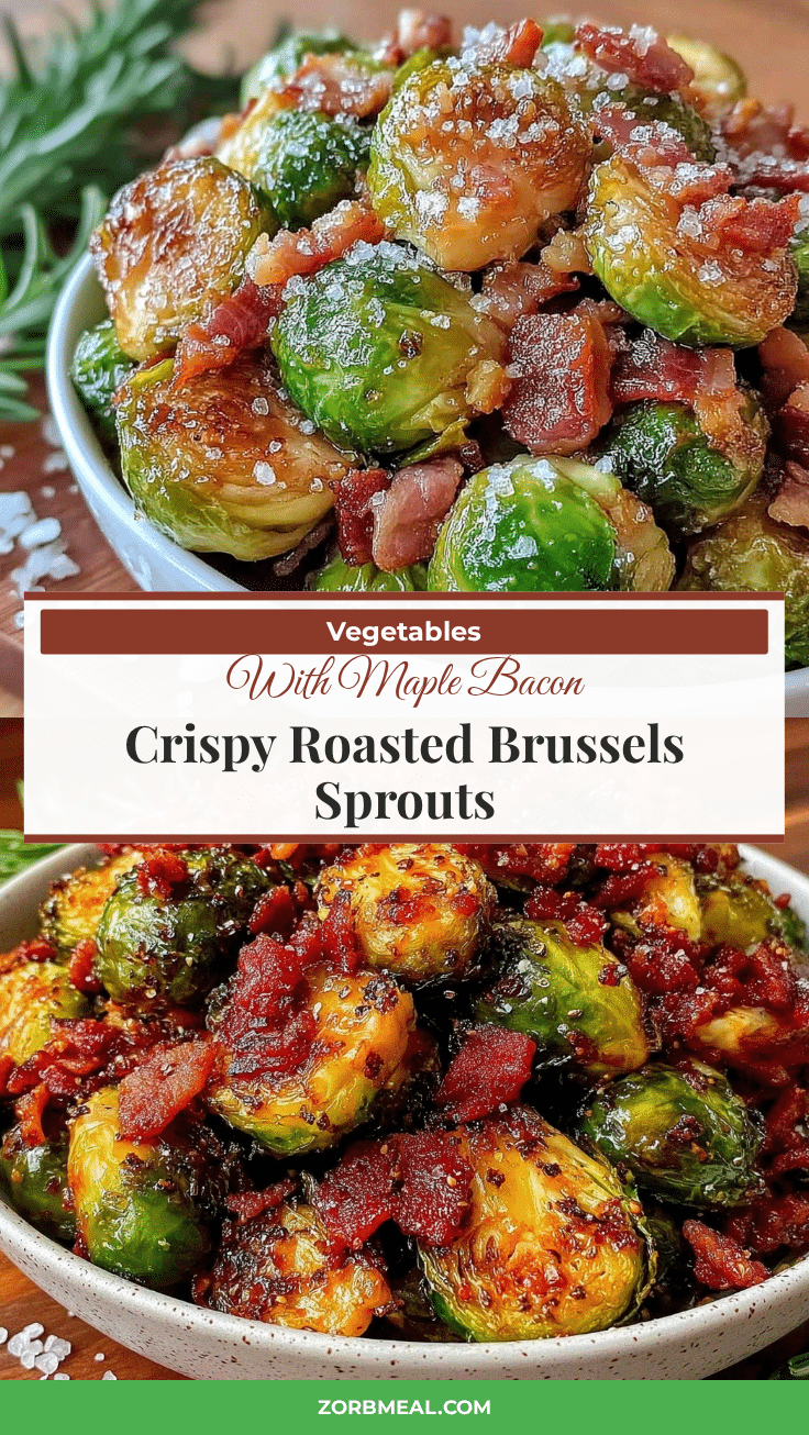 crispy roasted Brussels sprouts with maple bacon recipe
