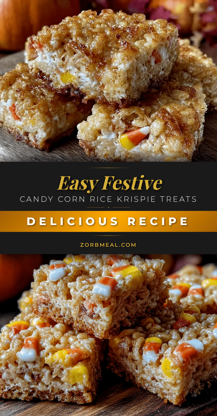 easy candy corn rice krispie treats recipe