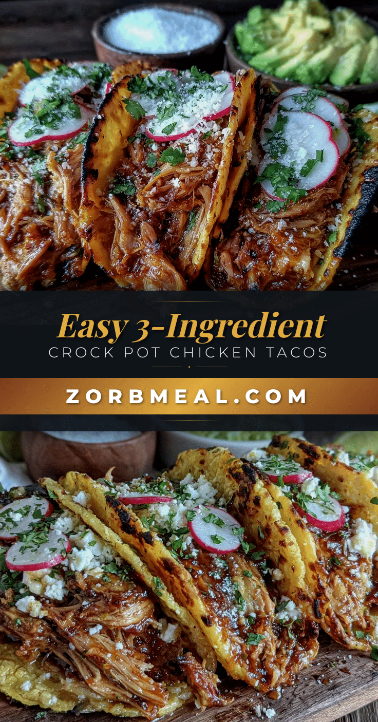 easy crock pot chicken tacos recipe