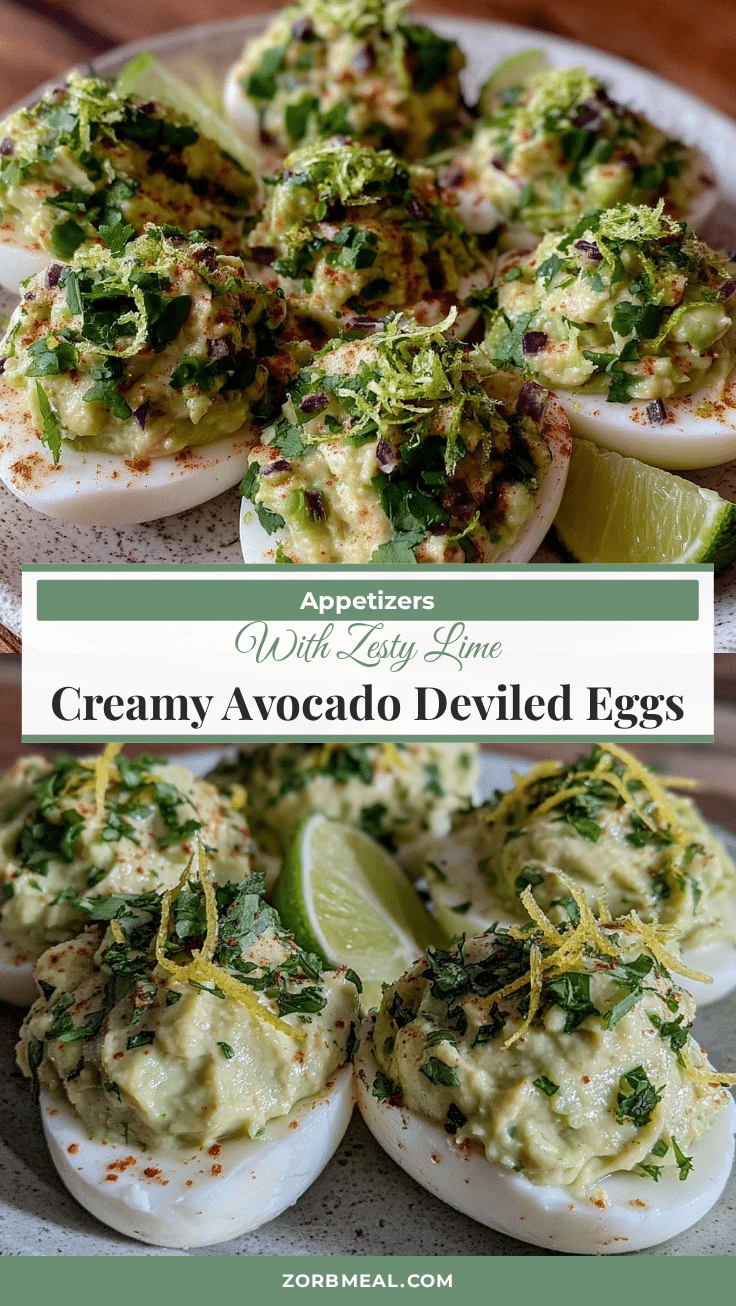 Fresh Avocado Deviled Eggs recipe