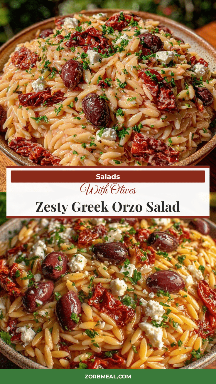 Fresh Greek Orzo Pasta Salad recipe