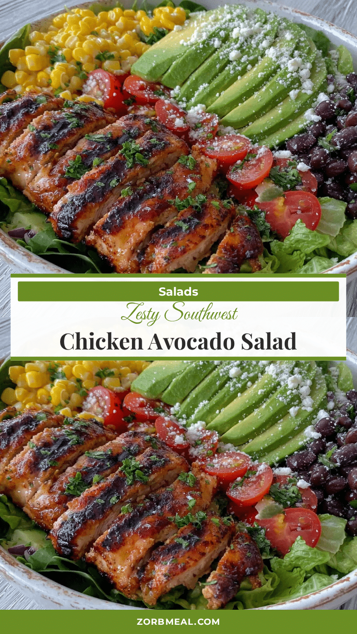Fresh Southwest Chicken Avocado Salad recipe