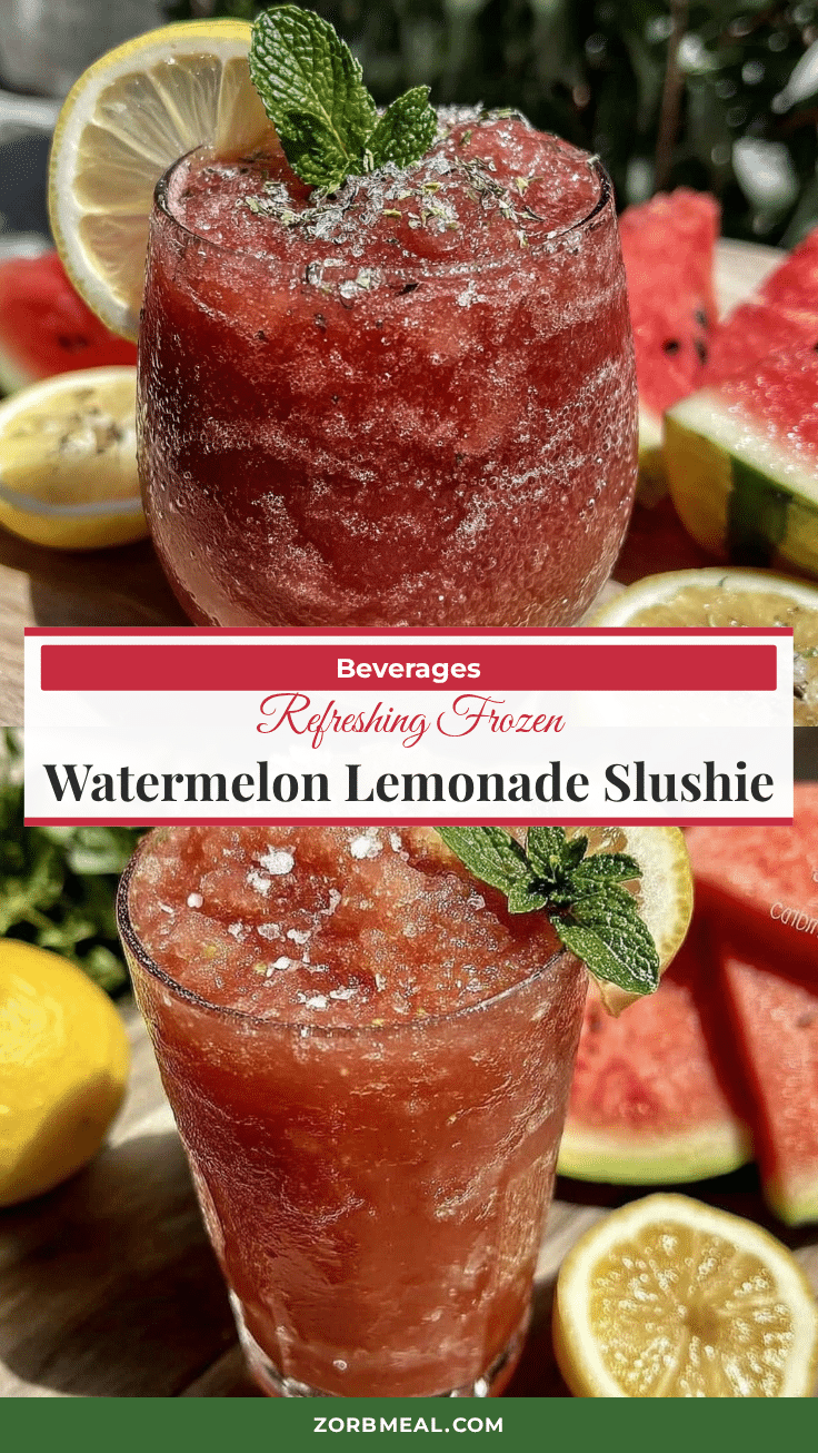 frozen watermelon lemonade slushie recipe