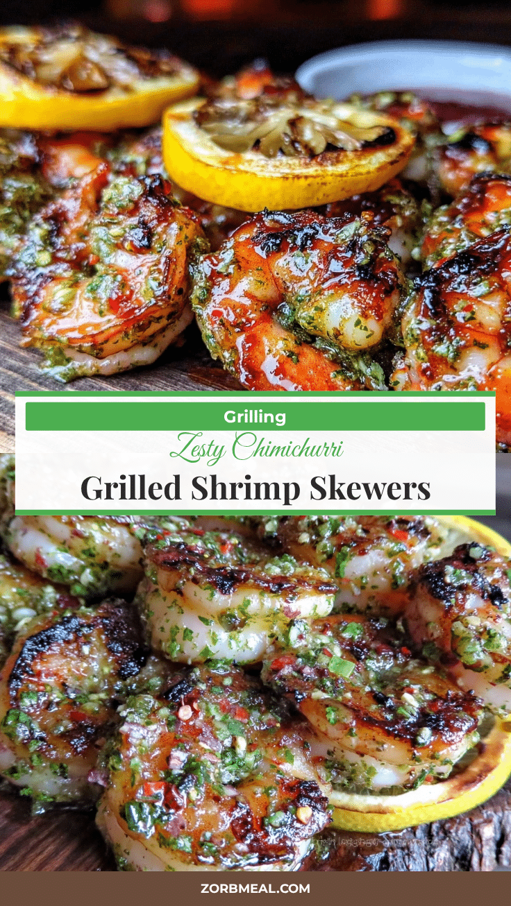 grilled chimichurri shrimp skewers recipe